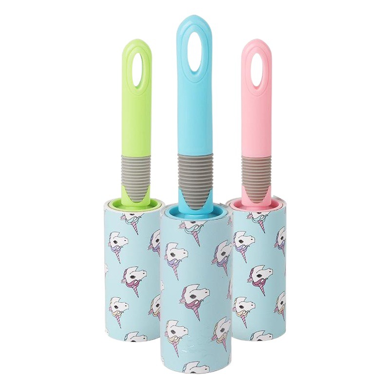 Amazon rodillo de color mango desmontable gato mascota cepillo pelo dispositivo pegajoso 40 unidades perro depilación limpieza suministros