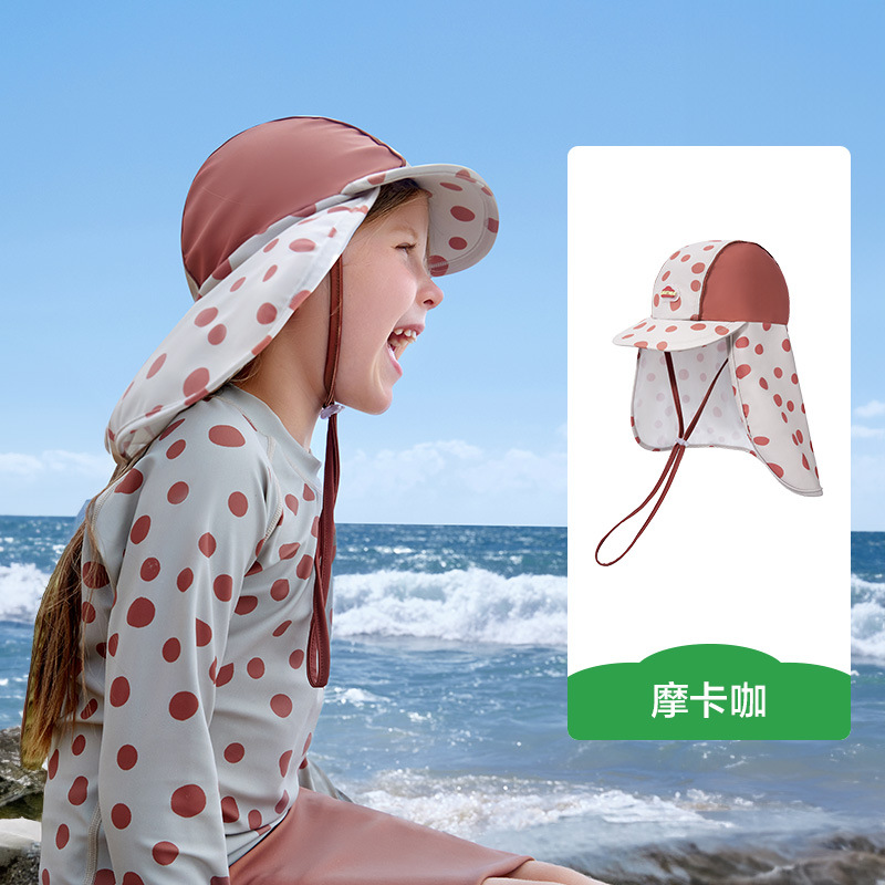 KK árbol sombrero de baño para niños bebés natación sombrero de protección solar de hilo original niñas y niños al aire libre gorra de playa manto gorra