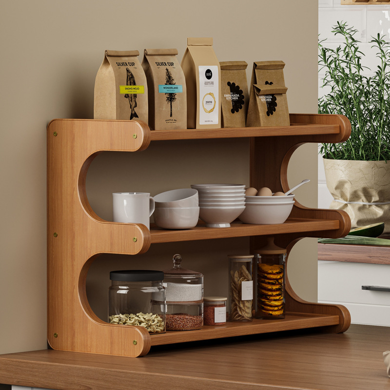 Kitchen storage rack Countertop seasoning bottle seasoning rack…