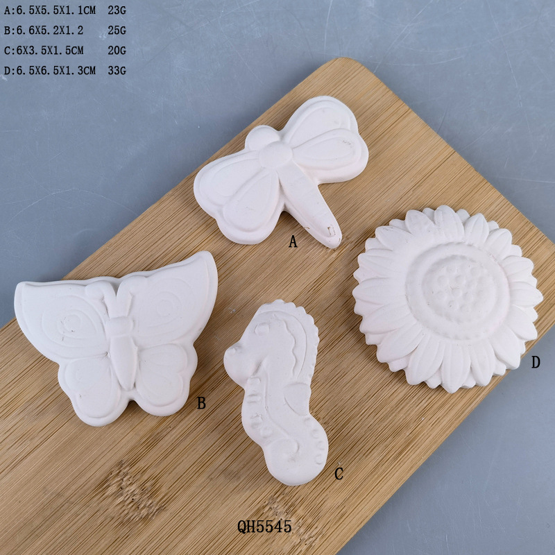 Colgantes de Cerámica en Blanco para Navidad Pintura DIY