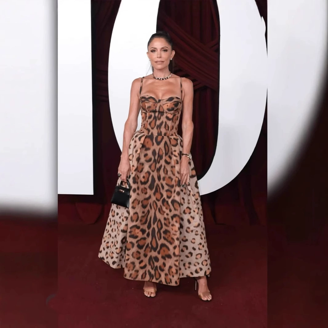 Платье без рукавов с леопардовым принтом 2025 европейский и американский трансграничный новый сексуальный тонкий горячий платье