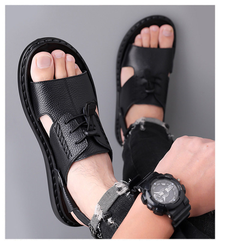 Dép sandal nam hở ngón kiểu mới thoáng khí chống trượt đi biển và lái xe — Mã màu 2118 nâu, Quận 2118 màu đen, Sơn 2118 màu vàng chi tiết 26