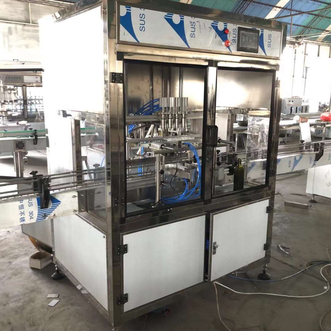 食用油全自动灌装生产线四头小型定量橄榄油灌装机械设备