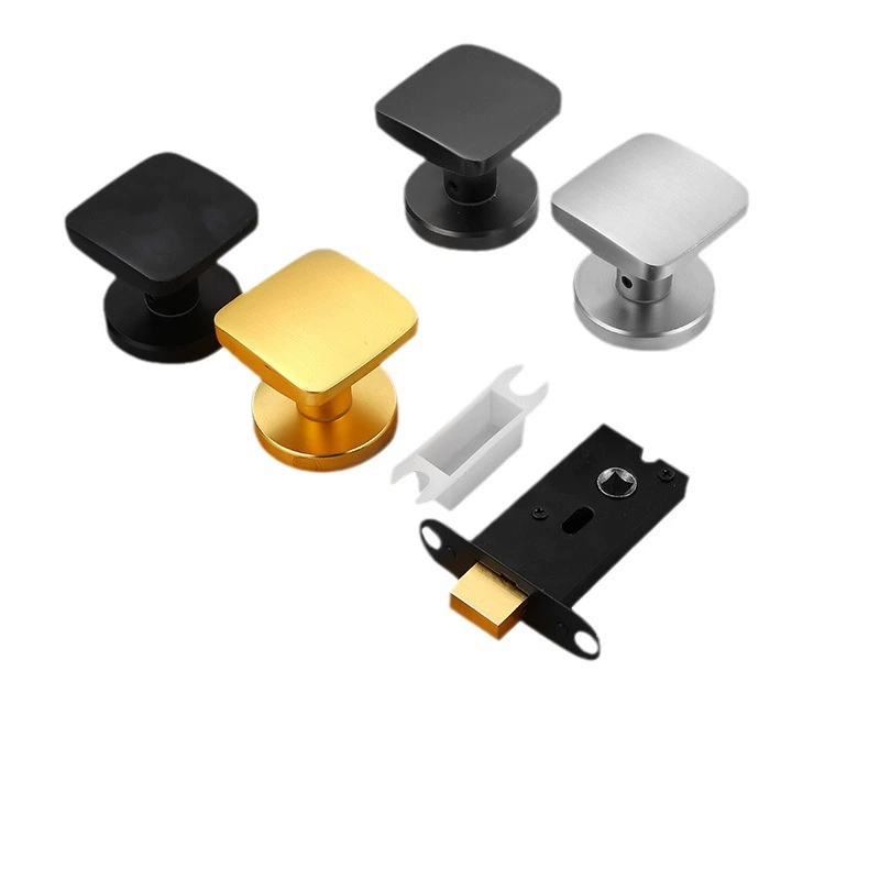 Metal invisible square lock for home use with key