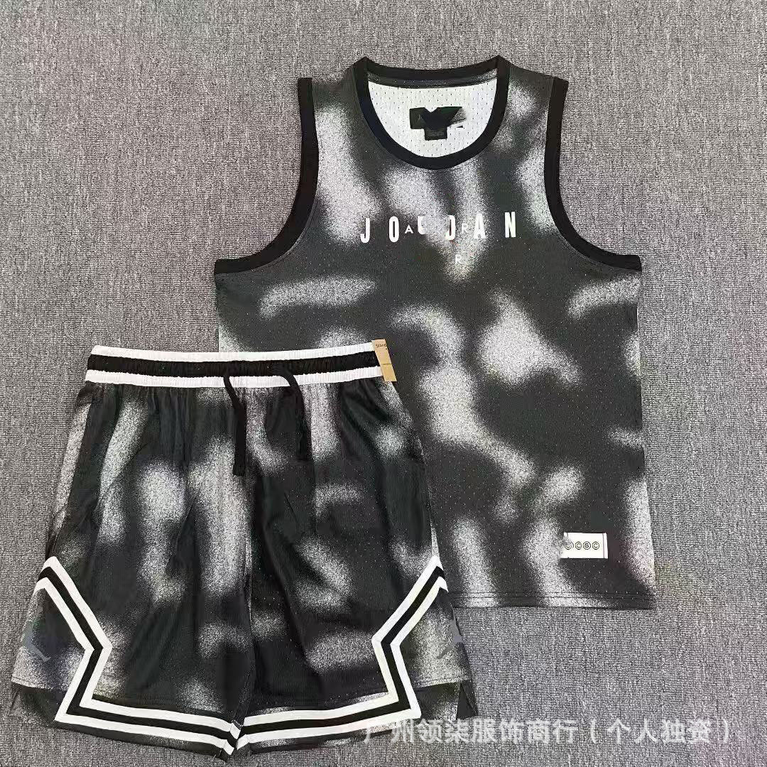 Nuevo chaleco de baloncesto deportivo Flying Man más pantalones cortos secado rápido transpirable relajado diario ocio correr chaleco deportivo image 29