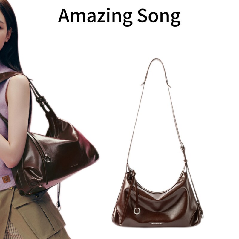[Same Style as Chen Duling] as Bag as Series Donut-Shaped Hobo Bag Shoulder Bag Crossbody Bag Underarm Bag