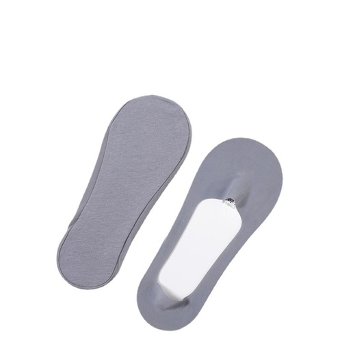 Ice silk shallow mouth boat socks for women summer solid color cotton bottom invisible socks thin socks silicone non-slip non-falling socks