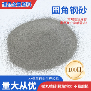 In-Stock Round Angle Steel Grit 100 Mesh Shot Blasting Machine High-Strength Rounded Steel Grit Aluminum Shot Polishing Wear-Resistant Rust Removal Steel Grit