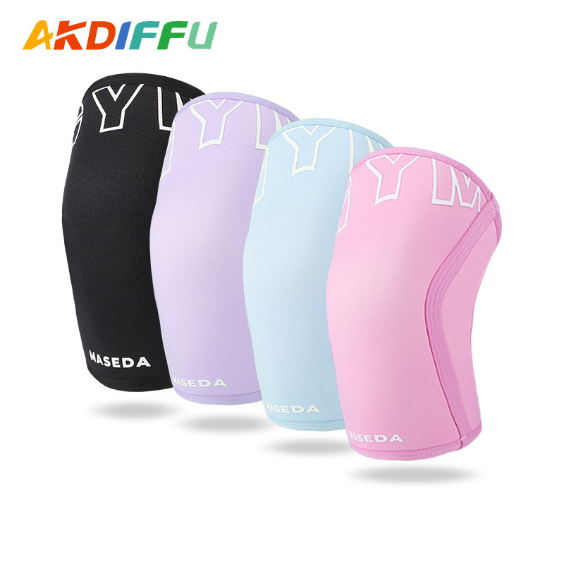 フィットネス膝保護男女深しゃがみ力訓練専門支持大士重量挙げ装備健美訓練カバー膝