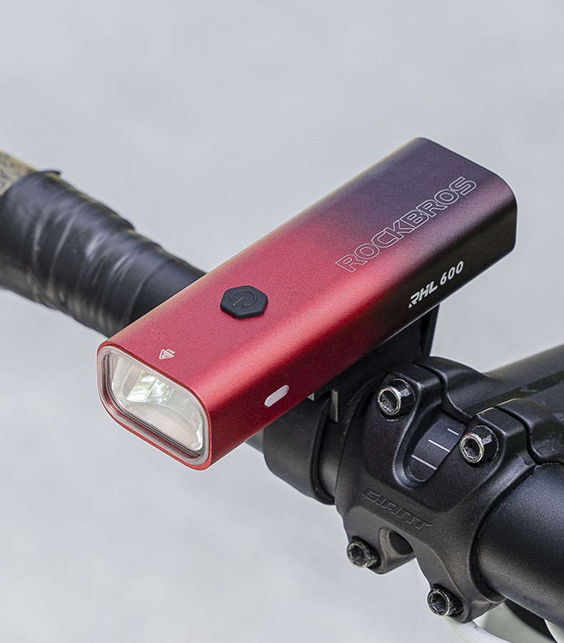 Fahrradscheinwerfer, nachtstarke Taschenlampe, 600 Lumen, Ausrüstung für Mountainbikes_voghion.com
