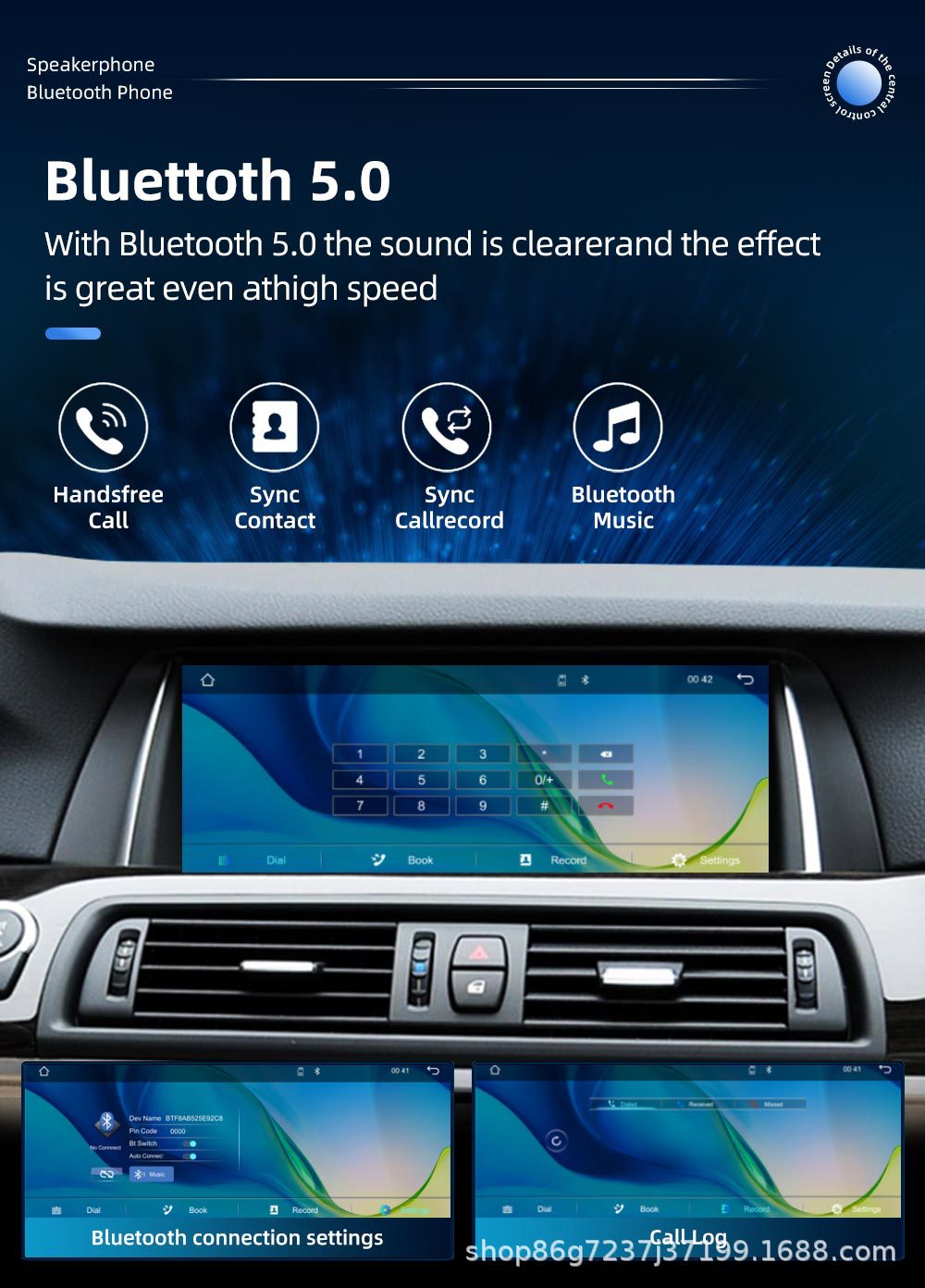 Suitable for Bmw 5 Series F10 10.25inch Car Navigation Central Control All-In-One Player Carplay Navigation
