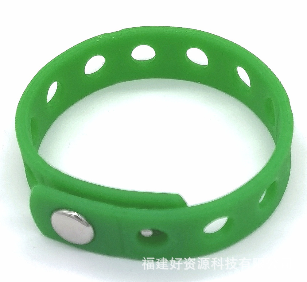 Muñeca de dibujos animados correa de muñeca de silicona con incrustaciones zapato accesorios de flores 21cm Pulsera de agujero de silicona para hombres y mujeres