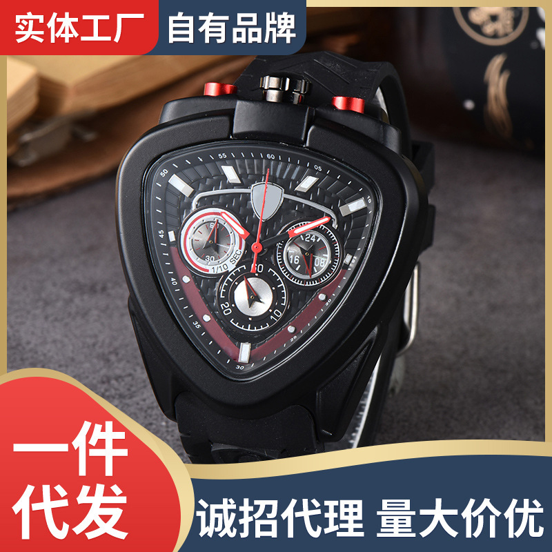 2025 cross-border new Rambo with quartz watch men's fashion running seconds timing quartz watch manufacturers wholesale
