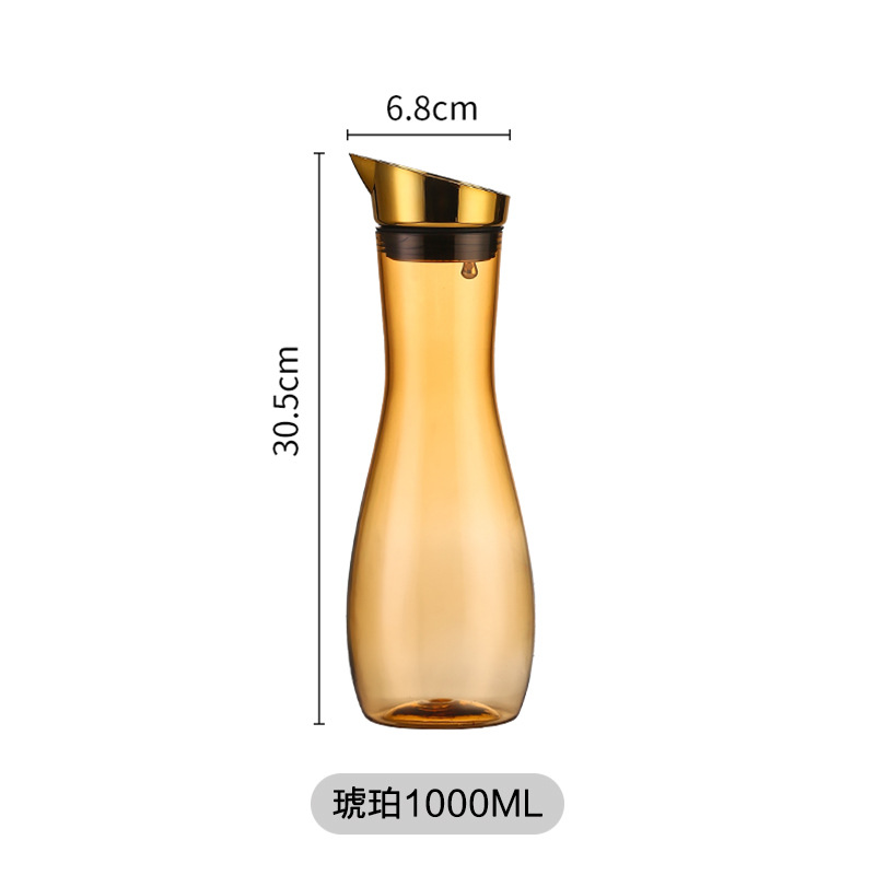 Acrílico hervidor de agua fría de gran capacidad doméstica resistente a altas temperaturas hervidor de agua fría de hotel grueso cerveza jarra jarra de jugo de bebida