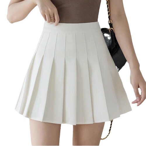 Pleated Short Skirt for Women 2025 New Arrival High-Waisted Student-Style Versatile A-Line Skirt for Petite Girls College Fashion Skirt