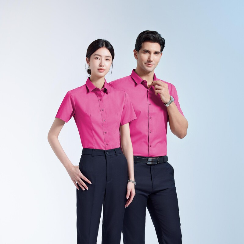 2026 New Style Professional Light Blue Embroidered Logo Long-Sleeved Shirt, Same Style for Men and Women, Work Clothes, Factory Wholesale