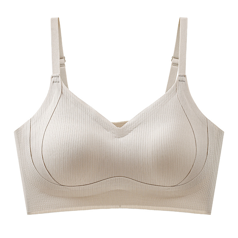 Sujetador Ropa interior anti-caída para mujer sin anillo de acero, pechos grandes, pechos pequeños, ropa interior invisible, pechos pequeños, ropa interior Shantou