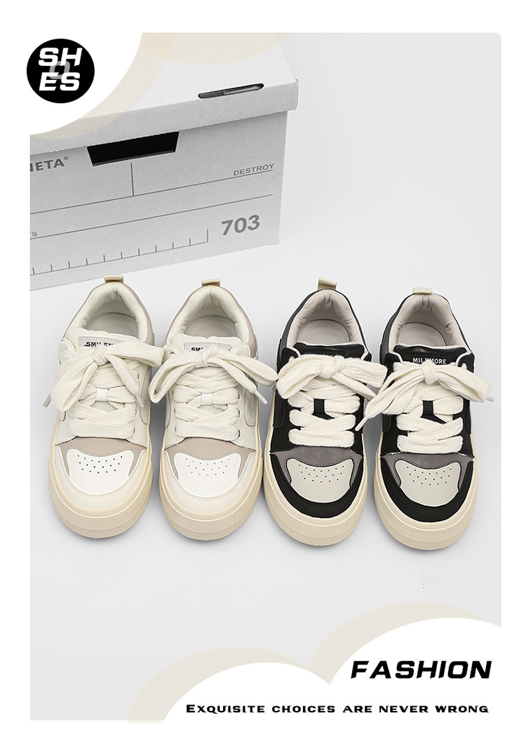 2025 new niche design couple sneakers men's low cut sports and leisure versatile thick soled casual men's shoes trendy X136_voghion.com