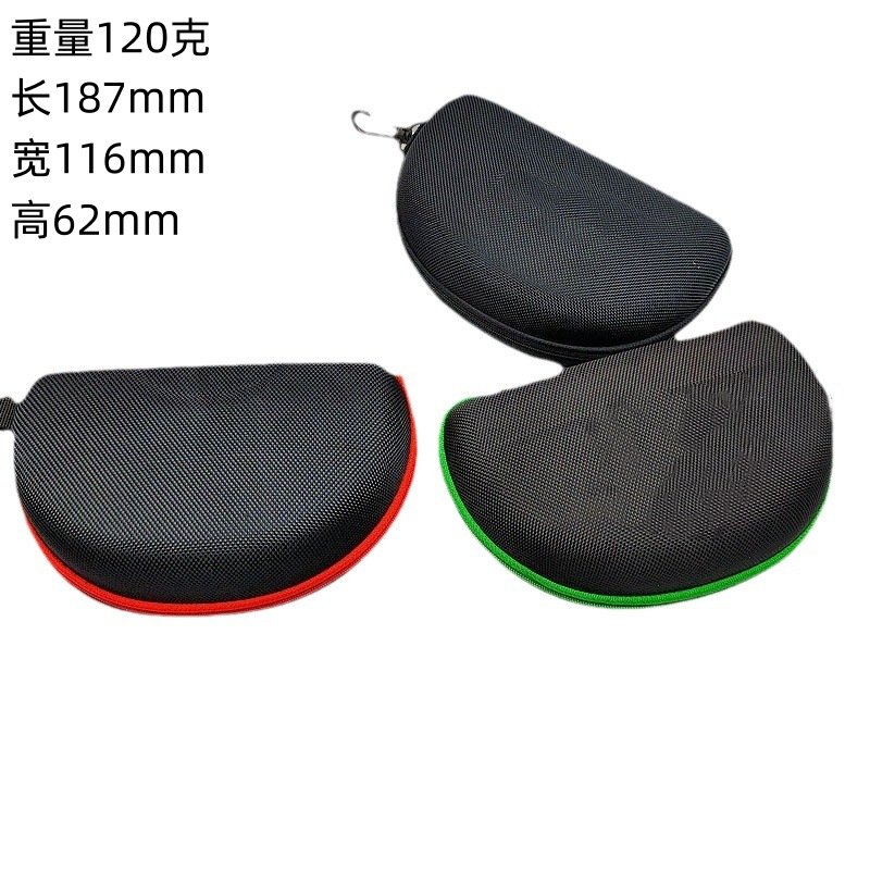 Big Black Oxford Fabric EVA Glasses Box Wind Goggles Glasses Box Swimming Goggles Zipper Glasses Box Ski Goggles Box
