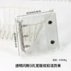Transparent glitter 3-hole (A8) wide double-button binder