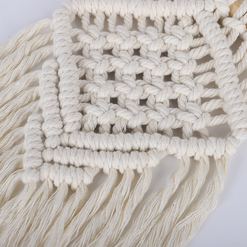 (2개) 보헤미안 손으로 짠 술 태피스트리 북유럽 스타일 태피스트리 거실 BB 침실 벽 장식 펜던트