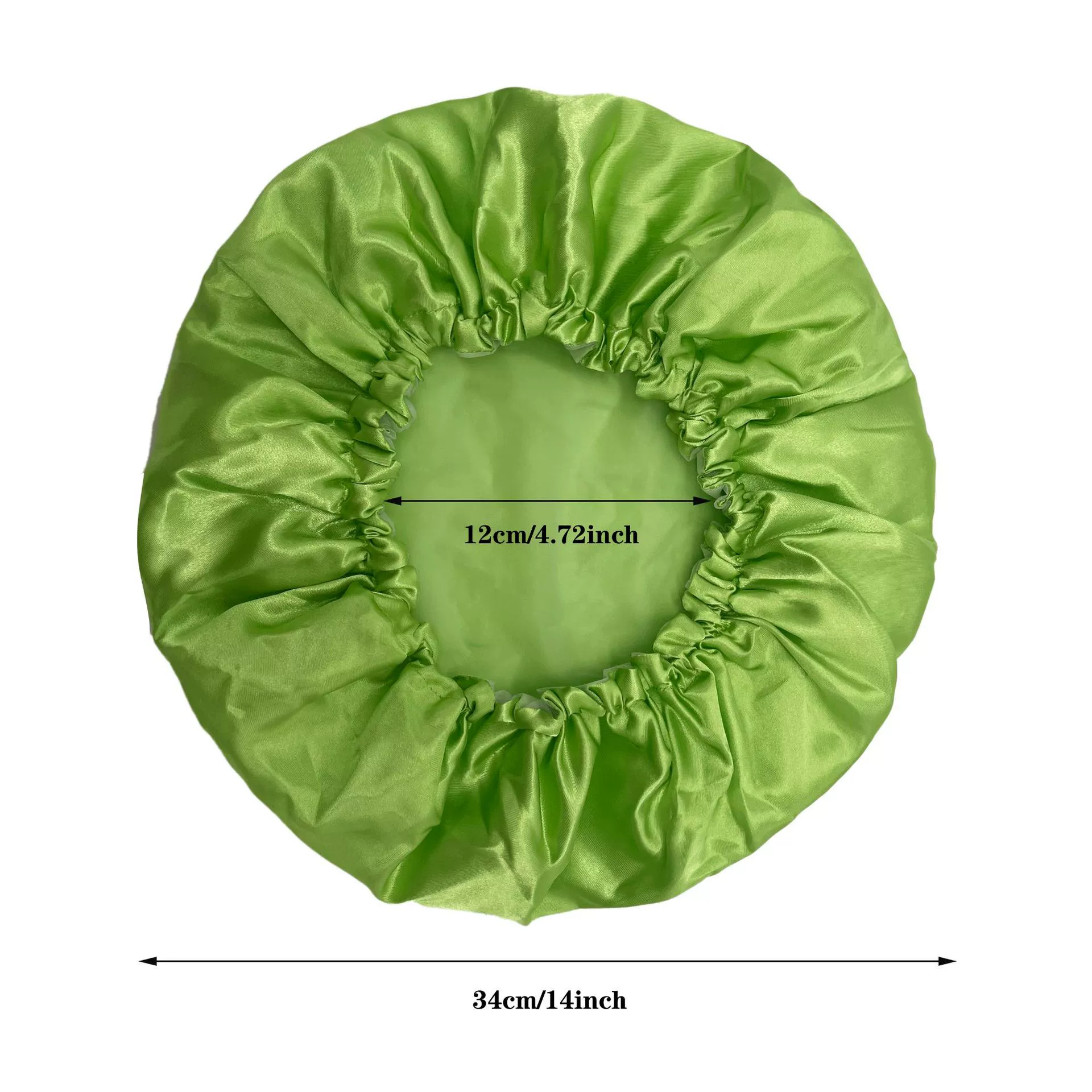 Multi-color reusable adjustable double-layer double-sided waterproof shower beauty cap
