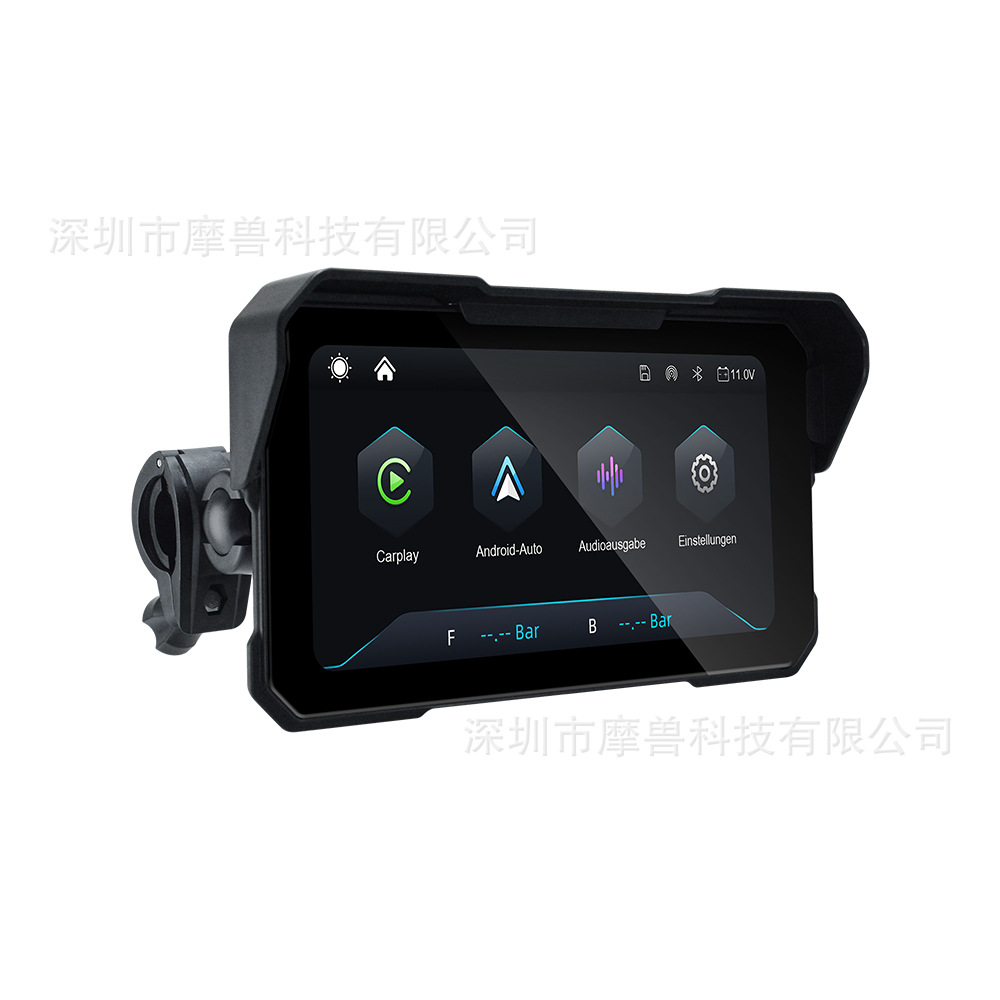 6.25inch Quick-Release Motorcycle Navigation Portable Wireless Carplay/Auto Waterproof Outdoor Riding