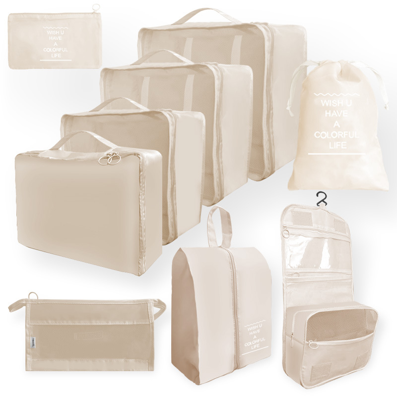 Bolsa de almacenamiento de viaje transfronterizo juego de cosméticos de lavado digital bolsa de almacenamiento subpaquete ropa zapatos bolsa de lona