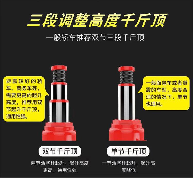 Vertical hydraulic jack 2T5 tons 8 tons oil pressure 10 tons 20 tons 32T hand-cranking car off-road bread Jack