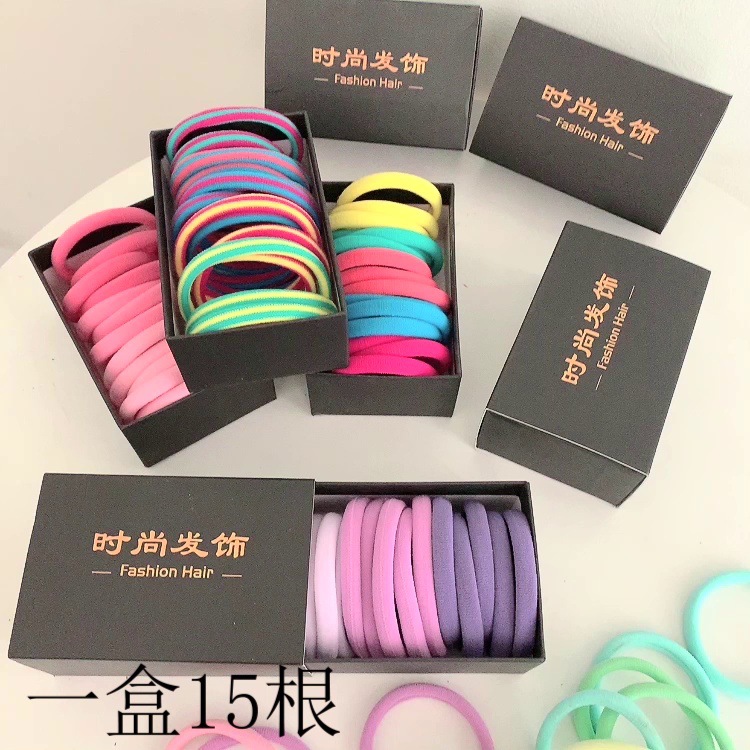 Caja de regalo banda de pelo sin costuras cuerda de pelo 2022 nueva banda de goma lazo de pelo femenino adulto alto elástico cuerda de pelo durable