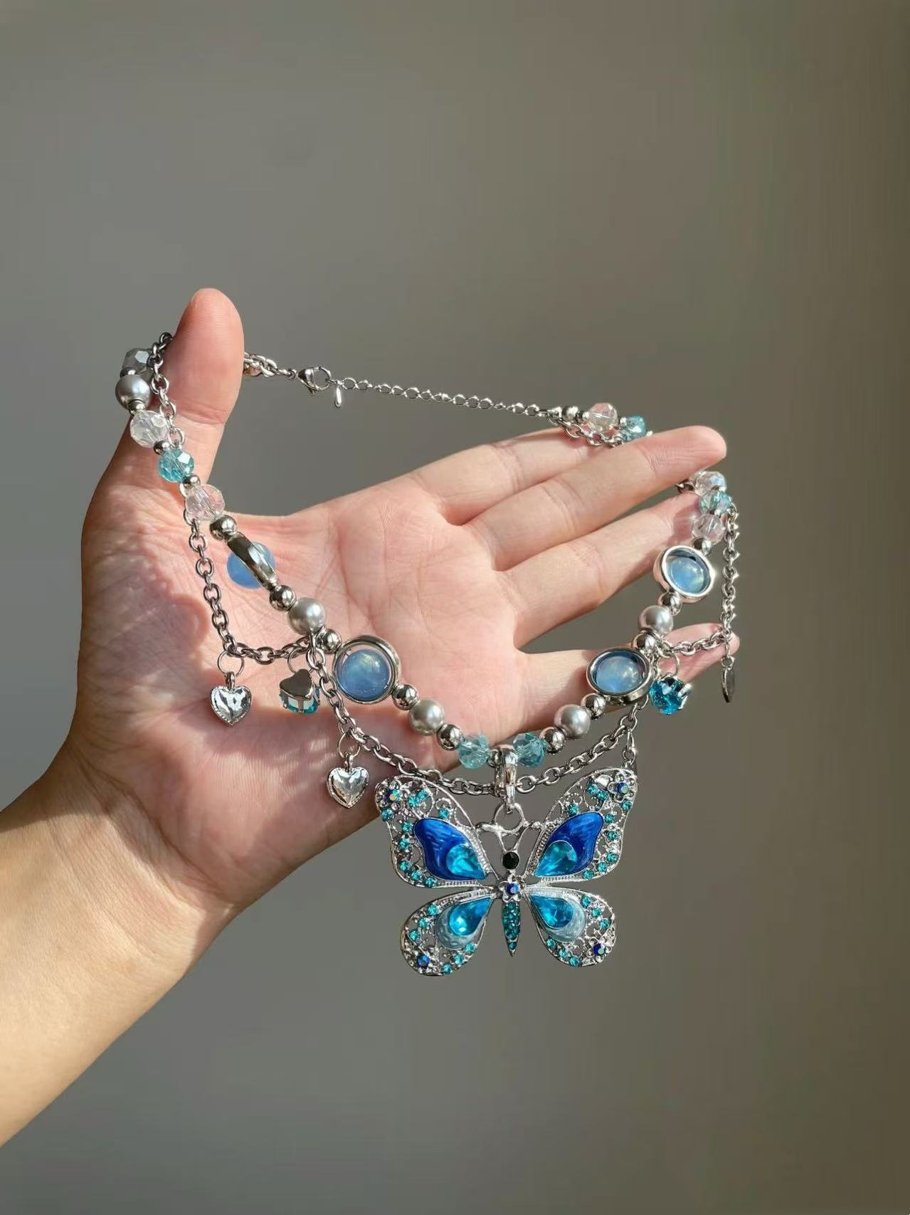 Blue necklace