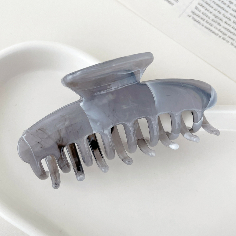 Clip de garra grande Placa de horquilla de acrílico horquilla hembra elegante temperamento tiburón clip tocado clip de Cabeza trasera horquilla