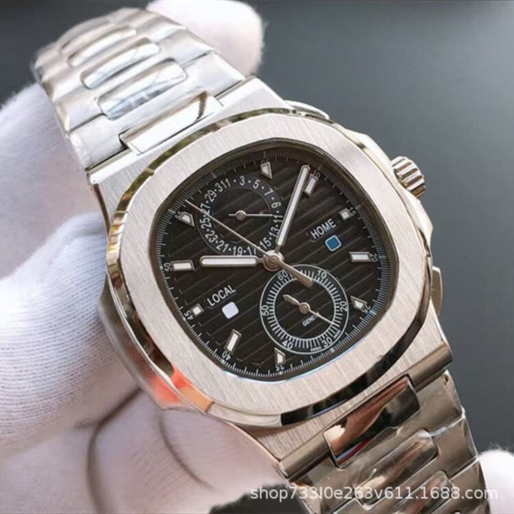 Fully Automatic Mechanical Men's Watch, Luxury Design, Nautilus Watch, Men's Steel Band Wristwatch, Cross-Border Fully Automatic Mechanical Men's Watch, Luxury Design, Nautilus Watch, Men's Steel Band Wristwatch, Cross-Border