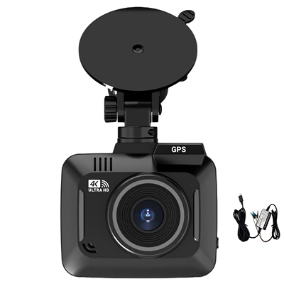 Dual-lens 4K dashcam with Driving recorder
