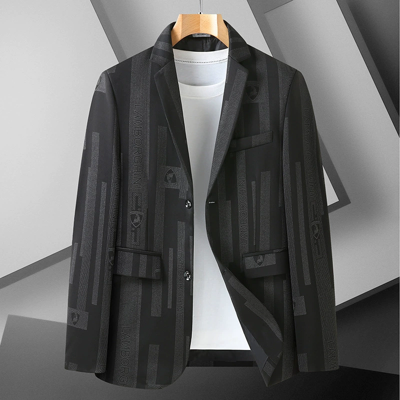 Новое очень большое мужское деловое Повседневное платье большого размера, свободный костюм, толстый парень, очень большая куртка