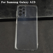 适用于 Samsung Galaxy A23全透明防水纹TPU手机壳彩绘皮套素材壳