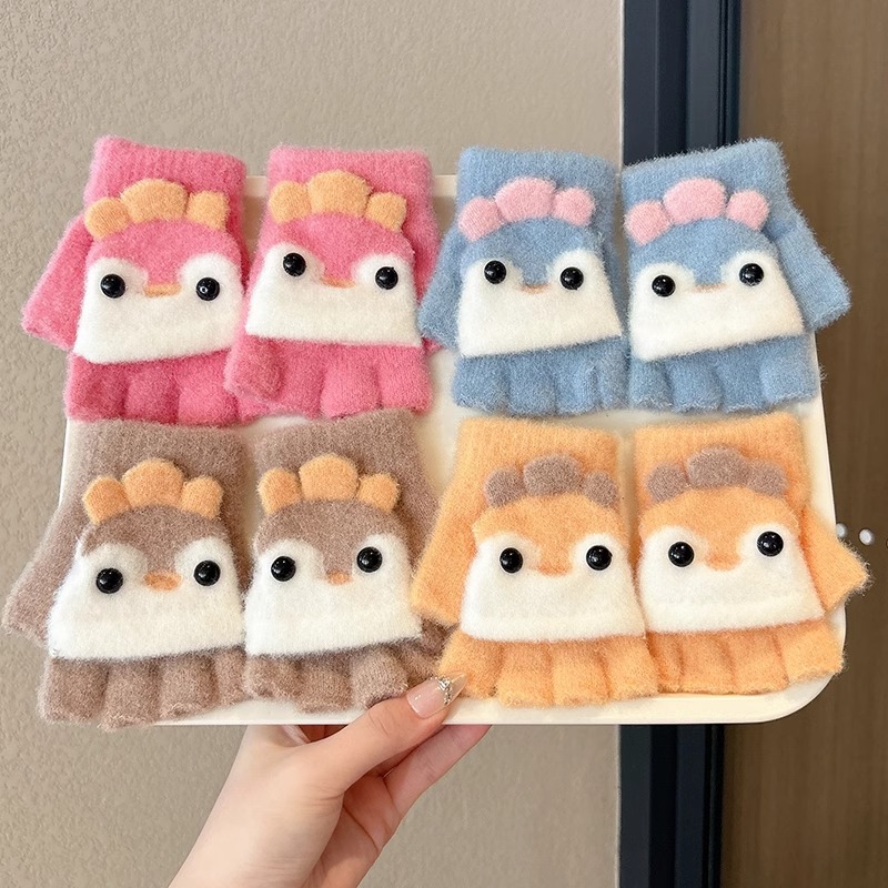 Guantes infantiles de invierno para niñas de invierno de cinco dedos para mujeres 2025 nuevos bebés calientes lindas niñas y niños