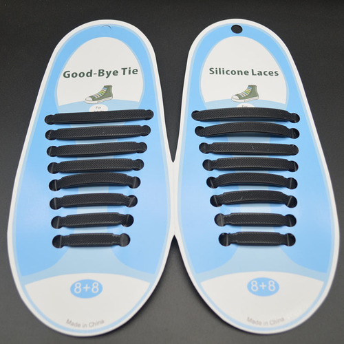 Lazy Shoes Lace Tying Clips, Non-Tying Shoelaces for Adults and Children, Colorful Laces, W-shaped Non-Tying Silicone Elastic Shoelace Clips