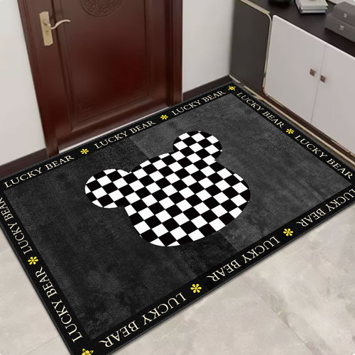 Cartoon entry floor mats can be cut, light luxury entry door mats, non-slip foot mats, entry door entrance hall, bedroom living room coffee table mats