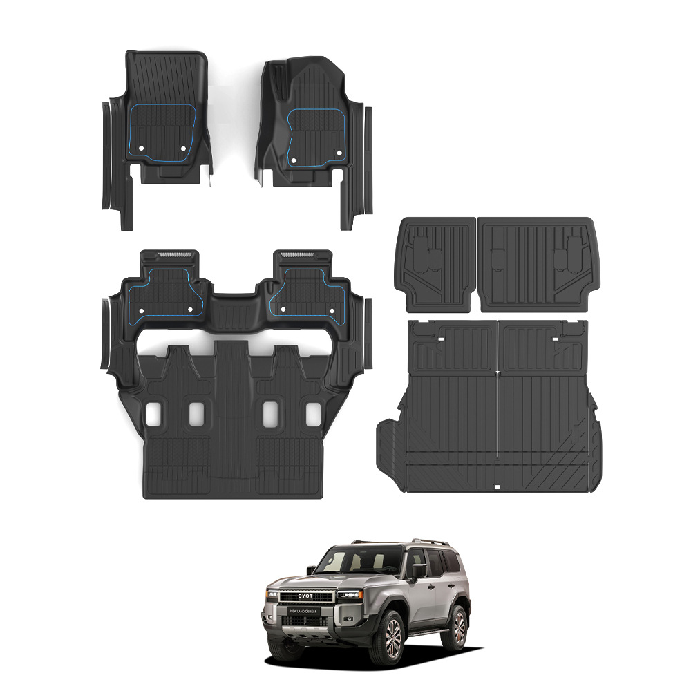 Aplicable ToyotaLandCruiserPradoLc250 alfombrilla de coche TpeFloorMat almohadilla de pie de inyección