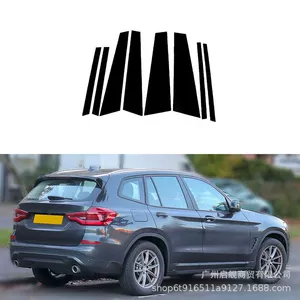 BMW X3 F25 G01 2011-2017 Pəncərə Trim Paneli, Parlaq Qara Mərkəzi Dirək