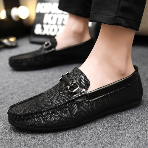 European Men's Shoes  Spring New Beanie Shoes Men's Low-cut Slip-on Breathable Lazy Shoes One-Piece Loafers