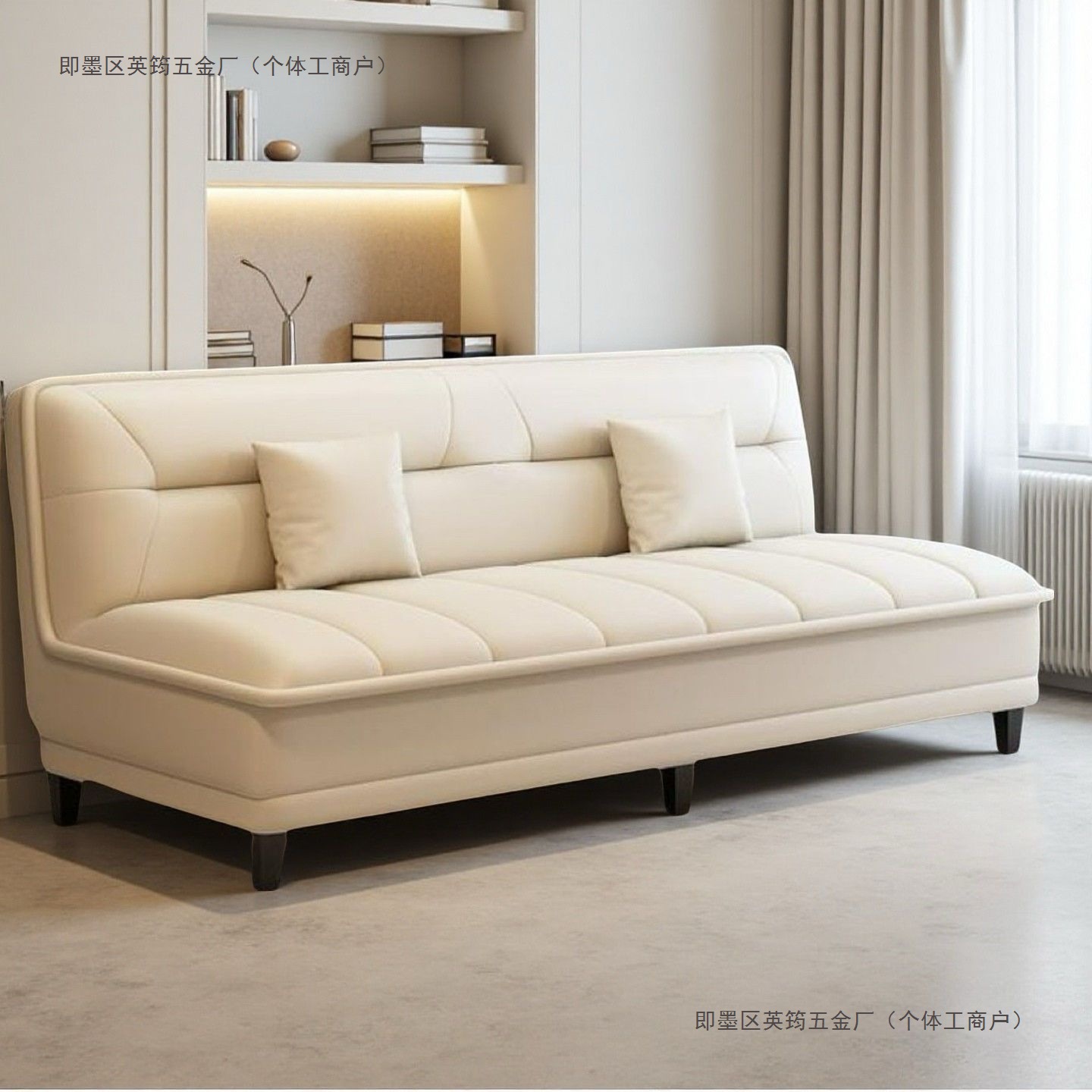 Small Apartment Foldable Sofa Bed All-In-One Modern Simple Rental House Cream Style
