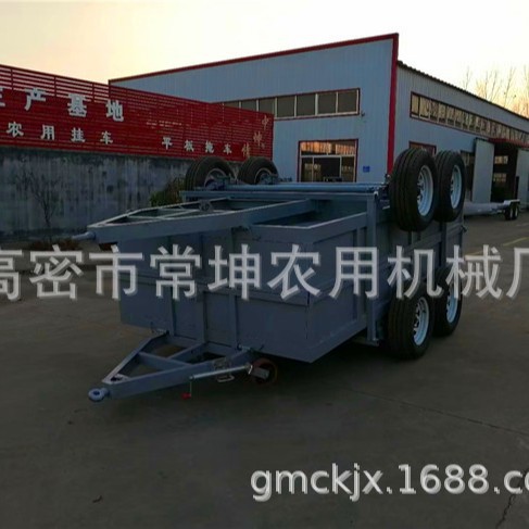 厂家供应  3吨箱式平板拖车  出口型平板运输车
