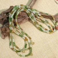Hetian Jade Multi-Treasure круглые бусины Millet детское универсальное ожерелье карта 4*5 мм многоцветное ожерелье фабрика