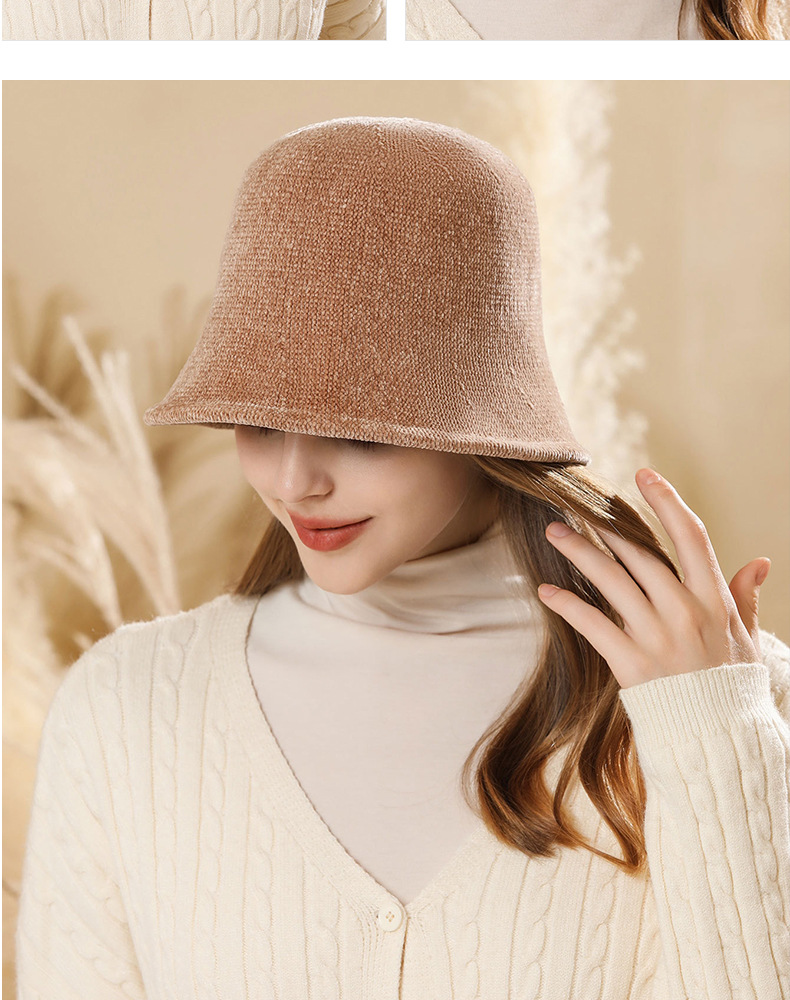 Klobuk Ženska jesen/zima Ribiški klobuk, ki pokriva obraz, klobuk z vedro za vodo, potovalna moda, vsestranski japonski, topel klobuk_voghion.com