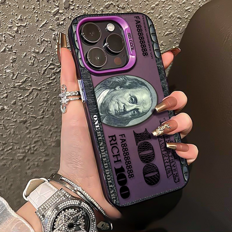 40g Weight iPhone Applicable Brands Phone Cases Classification PC Material Dollars Pattern Retro Style PC Dollars Retro Phone Cases Phone Accessories 6