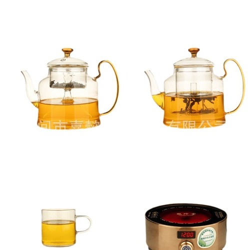 Thickened glass teapot heat-resistant tea brewing teapot boiling teapot large capacity steam teapot factory direct sale wholesale household use