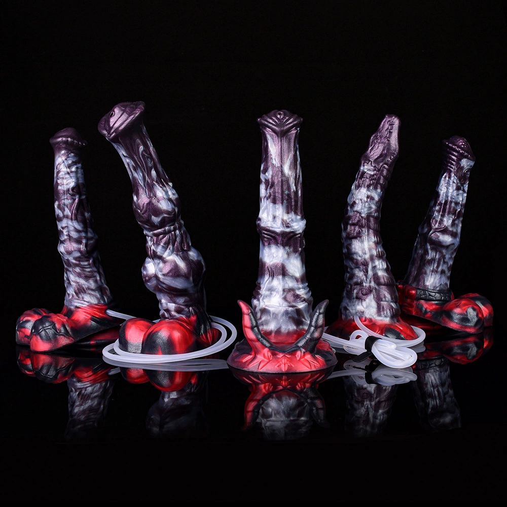 Жеребец, искусный пенис, распылитель воды, пенис вагинальный анальный очиститель силиконовый задний двор, анальный мастурбация