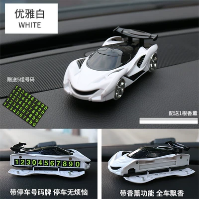 high-end car phone holder, Car phone holder - 833-with-number-plate-white-incense-stick-1